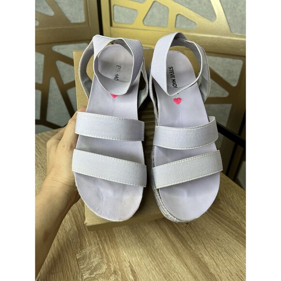 Steve Madden Light Purple Kids Platform Sandals - Picture 5 of 10